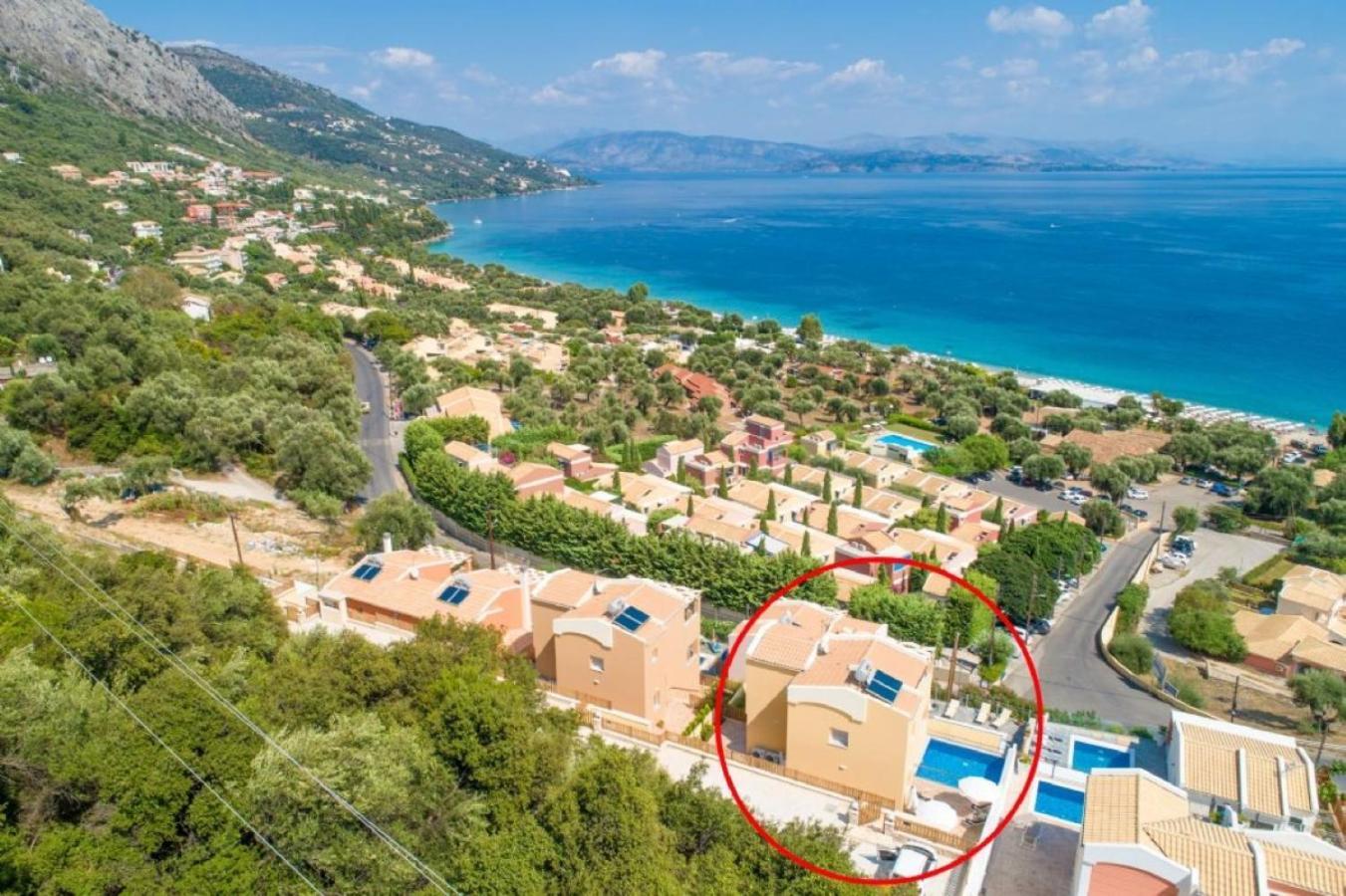 Corfu Sea View Villa - Aurora Barbati Exteriör bild