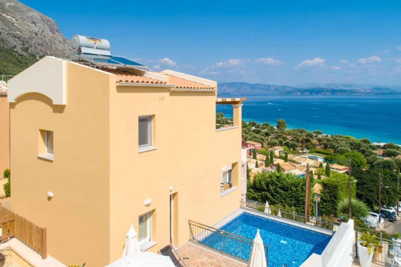 Corfu Sea View Villa - Aurora Barbati Exteriör bild